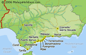 Map of Andalucia